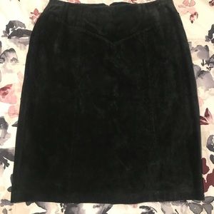 Dialogue, Black Suede skirt, size 12